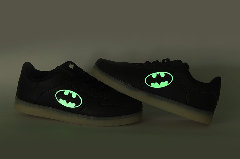Batman light up shoes Colorful Flashing LED Luminous Shoes Low Top Unisex Shoes