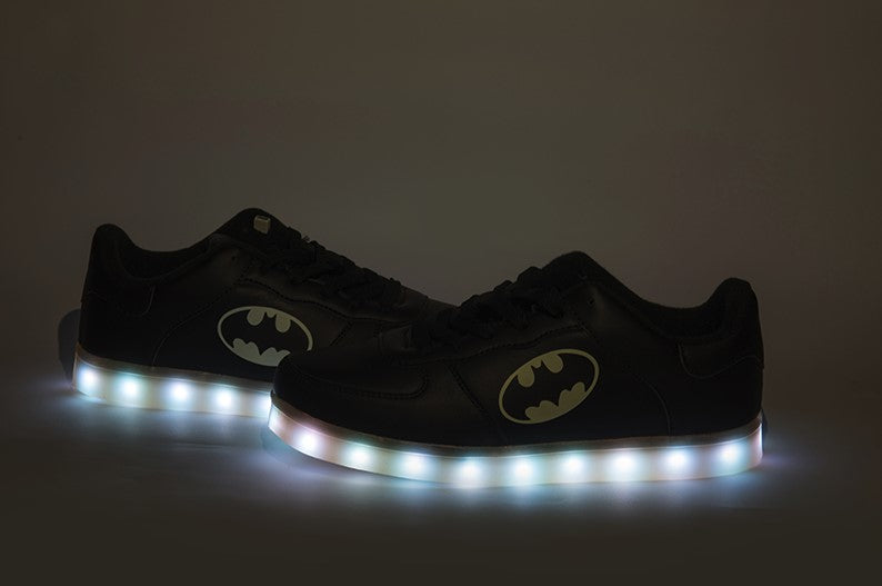 Batman light up shoes Colorful Flashing LED Luminous Shoes Low Top Unisex Shoes