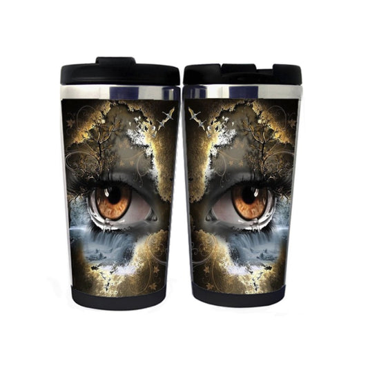 Eyes Full Drill Manipulations of Fantasy Eyes Mug Stainless Steel 400ml Coffee Tea Cup Beer Stein  Birthday Gifts Christmas Gifts