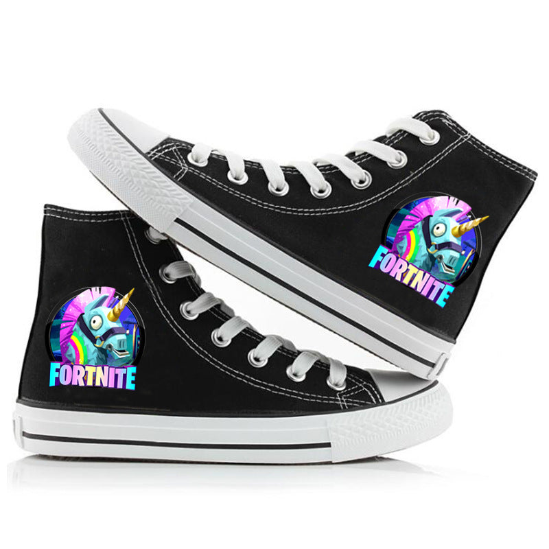 Fortnite High Top Shoes Sneakers Unisex Kids Adult Running Sports Shoes Fortnite Gifts
