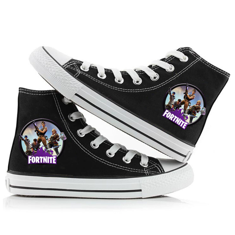 Fortnite High Top Shoes Sneakers Unisex Kids Adult Running Sports Shoes Fortnite Gifts
