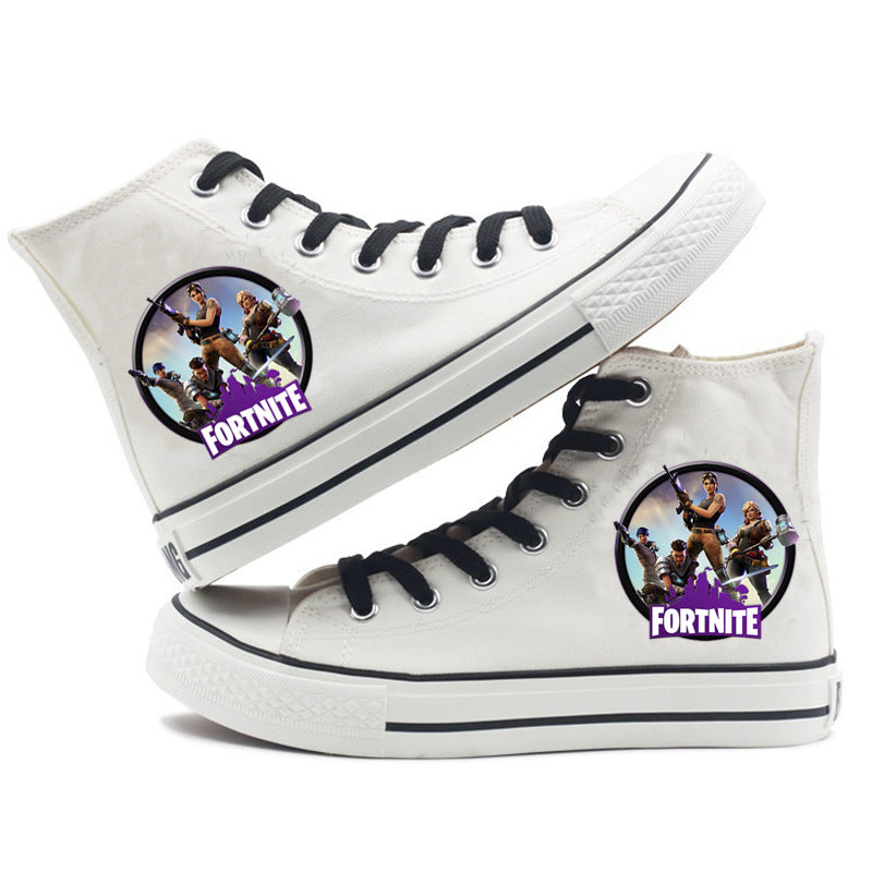 Fortnite High Top Shoes Sneakers Unisex Kids Adult Running Sports Shoes Fortnite Gifts