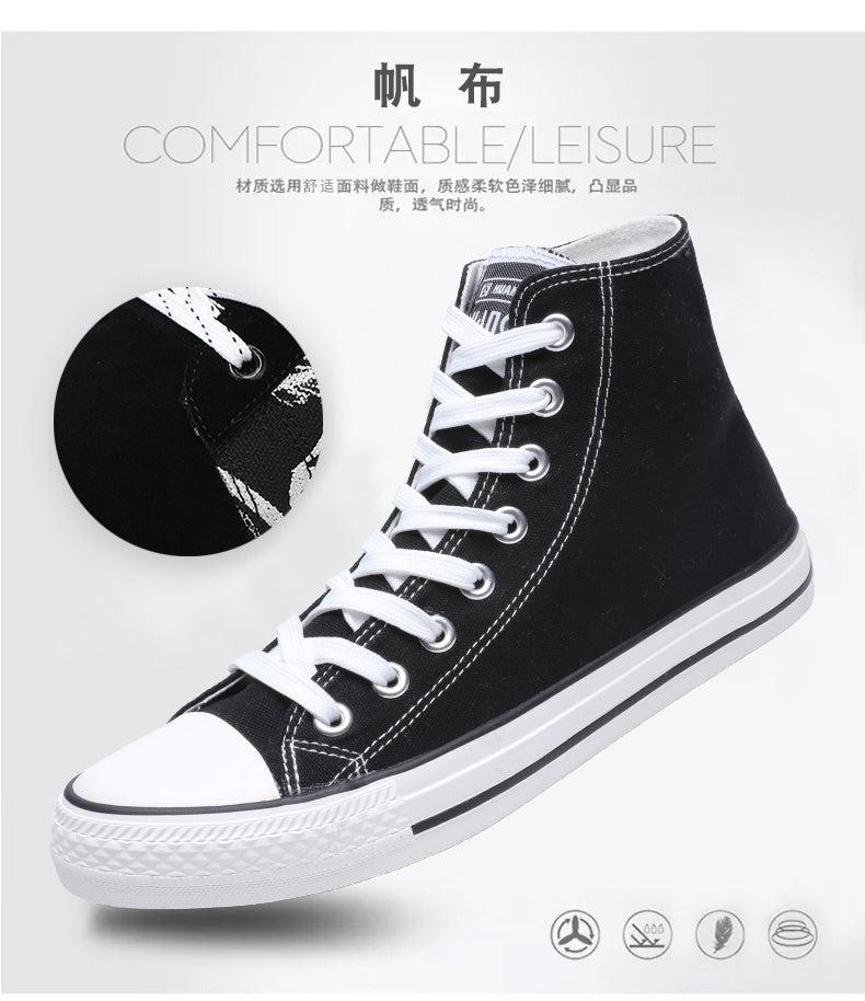 Kobe Bryant Shoes High Top Canvas Shoes Unisex Casual Shoes Black Mamba Sneaker Gifts