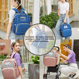 Waterproof Mummy Bag Diaper Bag Travel Backpack Foldable Crib Baby bed