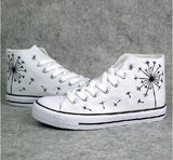Dandelion High Tops Converse Shoes Custom Sneakers Cozy Casual Shoes Runners Tennis