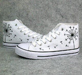 Dandelion High Tops Converse Shoes Custom Sneakers Cozy Casual Shoes Runners Tennis