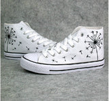 Dandelion High Tops Converse Shoes Custom Sneakers Cozy Casual Shoes Runners Tennis