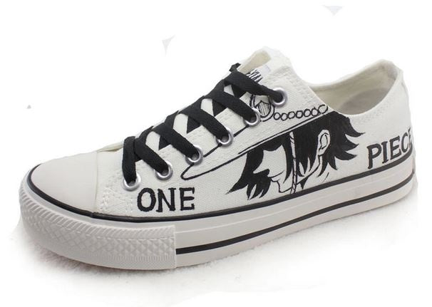 one piece anime  shoes  canvas shoes  Hand Painted Shoes canvas shoes sneakers