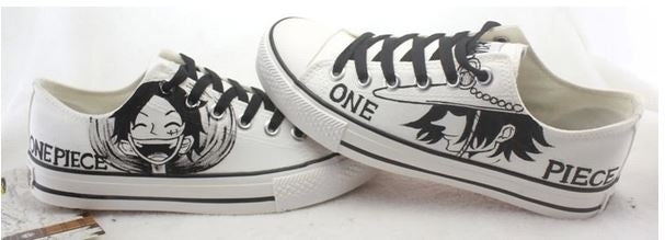 one piece anime  shoes  canvas shoes  Hand Painted Shoes canvas shoes sneakers