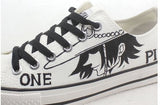 one piece anime  shoes  canvas shoes  Hand Painted Shoes canvas shoes sneakers