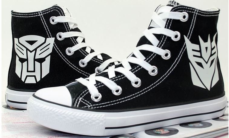 Fashion Transformers Hand Painted Shoes Canvas Shoes Sneakers