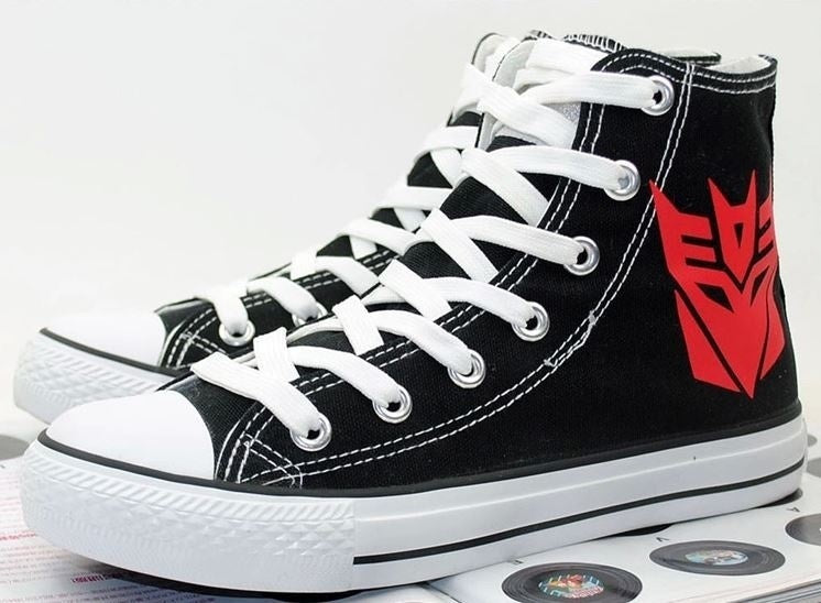 Fashion Transformers Hand Painted Shoes Canvas Shoes Sneakers