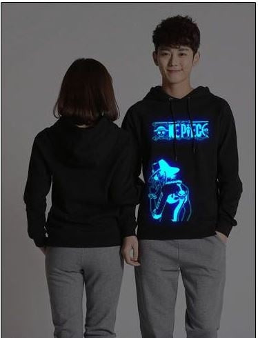 Luminous One piece Unisex Mens And Womens Onesie Hooded  Sweatshirts Lovers Sweater