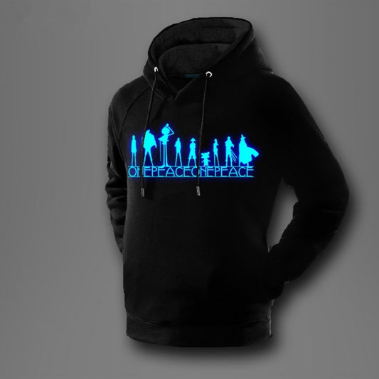 Luminous One piece Unisex Mens And Womens Onesie Hooded Sweatshirts Lovers Sweater
