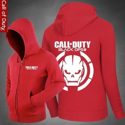 Call of Duty,Skull Soldier Vzor Svetr na zip s kapucí Cardigan,Sportovní kabát Stree Fashion,Cool Mikina Svetr
