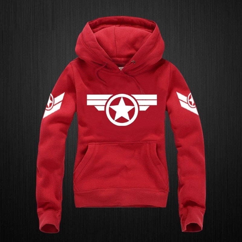 Captain America unisex  Zipper Pullovers Cardigan Sweater,Stree Fashion Sports Coat,Cool Hoodie Sweater Coat