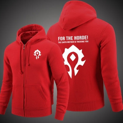 World of Warcraft Unisex  Zipper Dota Hooded Cardigan Sweater,Stree Fashion Sports Coat,Cool Hoodie Sweater Coat