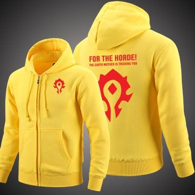 World of Warcraft Unisex  Zipper Dota Hooded Cardigan Sweater,Stree Fashion Sports Coat,Cool Hoodie Sweater Coat