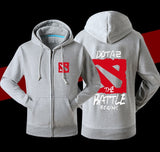 Dota The Battle Begins Cool Hooded Thickened Velour Coat Jacket Sweatshirts