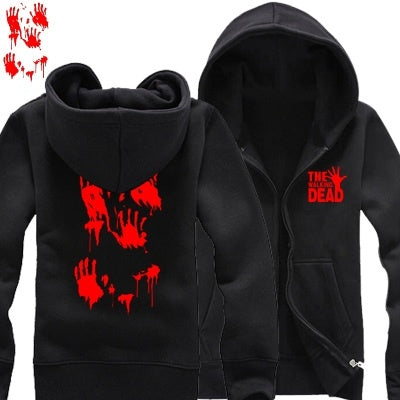 The Walking Dead Unisex  Zipper Hooded Cardigan Sweater,Stree Fashion Sports Coat,Cool Hoodie Sweater Coat