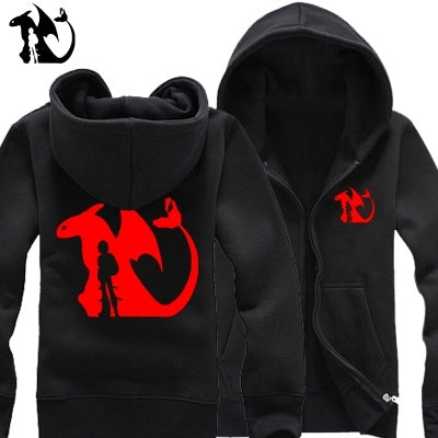 How to Train Your Drago Unisex Zipper Hooded Cardigan Sweater,Stree Fashion Sports Coat,Cool Hoodie Sweater Coat