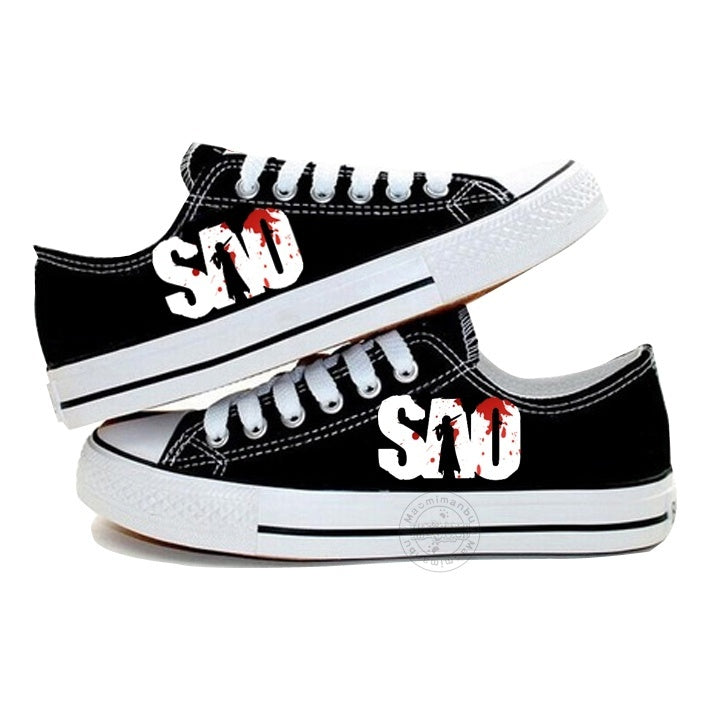 Sword Art Online Low Top Canvas Shoes Sneakers Sports,ShoesLovers Shoes,Leisure Shoes