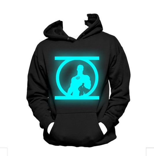 Green Lantern Luminous Hooded Sweater Pullover Sweatshirt Hoodie Cosplay Costume Christmas Gifts Birthday Gifts