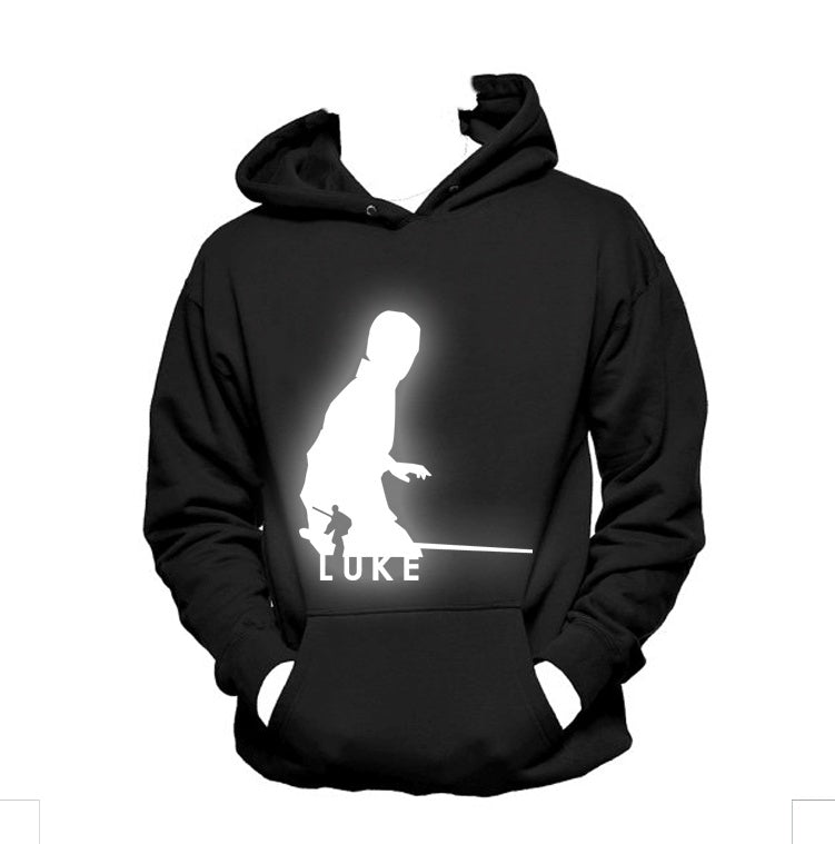 Luke Skywalker Luminous Hooded Sweater Pullover Sweatshirt Hoodie Cosplay Costume Christmas Gifts Birthday Gifts