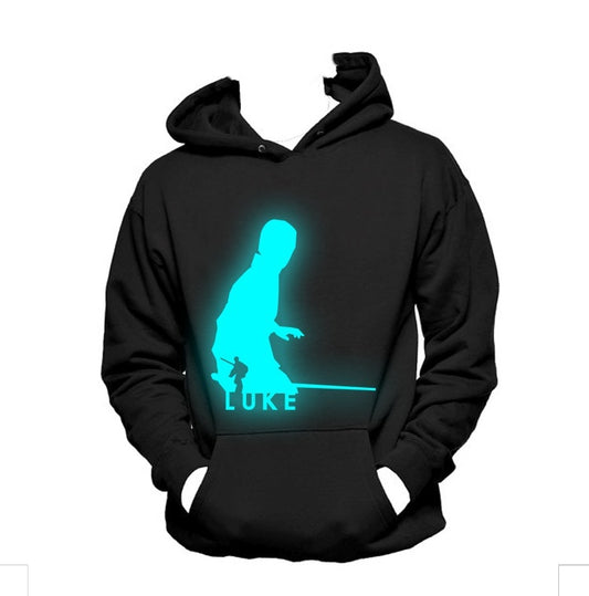 Luke Skywalker Luminous Hooded Sweater Pullover Sweatshirt Hoodie Cosplay Costume Christmas Gifts Birthday Gifts