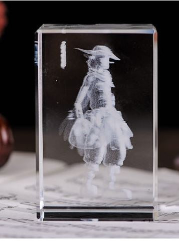 Jednodílná Usoppova akční figurka s gravírováním křišťálové 3D LED světelné figurky Jednodílná Usoppova panenka