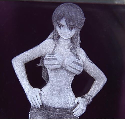 Jednodílná panenka Nami akční figurka s gravírováním křišťálové 3D LED figurky