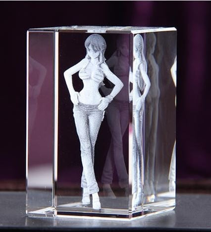 Jednodílná panenka Nami akční figurka s gravírováním křišťálové 3D LED figurky