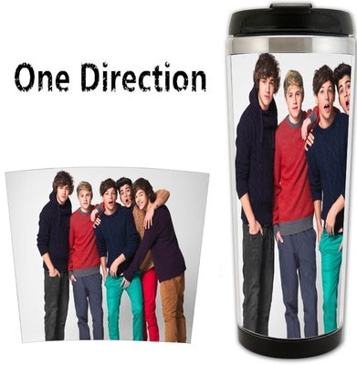 One Direction Cup Stainless Steel 400ml Coffee Tea Cup One Direction Beer Stein Birthday Gifts Christmas Gifts