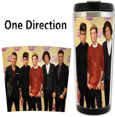 One Direction Cup Stainless Steel 400ml Coffee Tea Cup One Direction Beer Stein Birthday Gifts Christmas Gifts