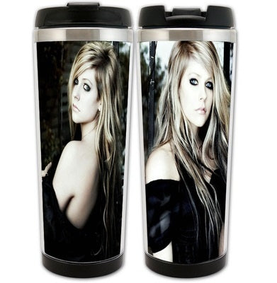 Avril Lavigne Cup Stainless Steel 400ml Coffee Tea Cup Avril Lavigne Beer Stein Birthday Gifts Christmas Gifts