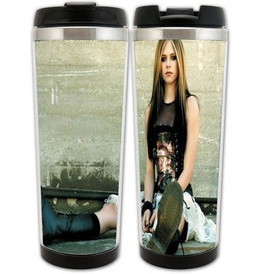 Avril Lavigne Cup Stainless Steel 400ml Coffee Tea Cup Avril Lavigne Beer Stein Birthday Gifts Christmas Gifts