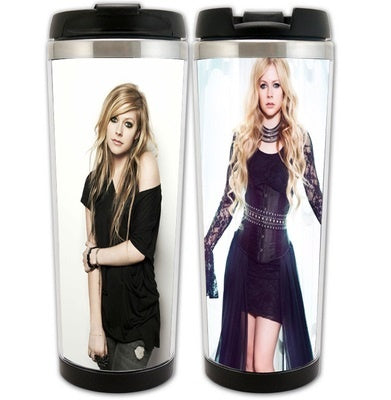 Avril Lavigne Cup Stainless Steel 400ml Coffee Tea Cup Avril Lavigne Beer Stein Birthday Gifts Christmas Gifts