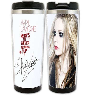 Avril Lavigne Cup Stainless Steel 400ml Coffee Tea Cup Avril Lavigne Beer Stein Birthday Gifts Christmas Gifts