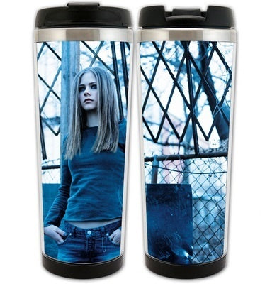 Avril Lavigne Cup Stainless Steel 400ml Coffee Tea Cup Avril Lavigne Beer Stein Birthday Gifts Christmas Gifts
