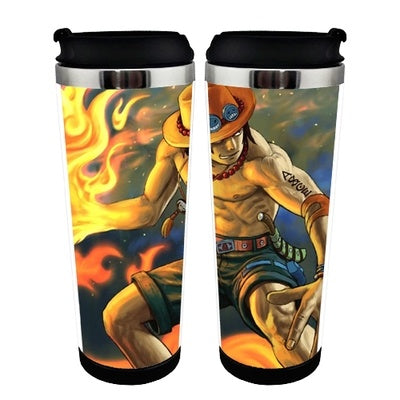 One piece Cup Stainless Steel 400ml Coffee Tea Cup One piece Beer Stein Birthday Gifts Christmas Gifts