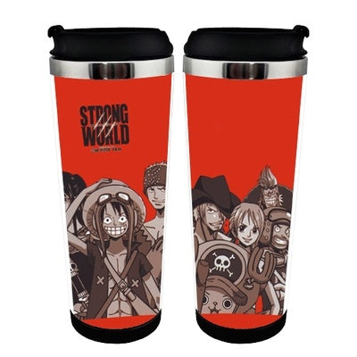 One piece Cup Stainless Steel 400ml Coffee Tea Cup One piece Beer Stein Birthday Gifts Christmas Gifts