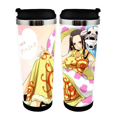 One piece Cup Stainless Steel 400ml Coffee Tea Cup One piece Beer Stein Birthday Gifts Christmas Gifts