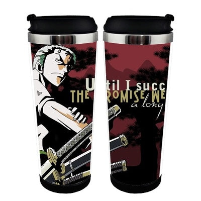 One piece Cup Stainless Steel 400ml Coffee Tea Cup One piece Beer Stein Birthday Gifts Christmas Gifts