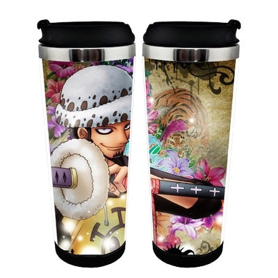 One piece Cup Stainless Steel 400ml Coffee Tea Cup One piece Beer Stein Birthday Gifts Christmas Gifts