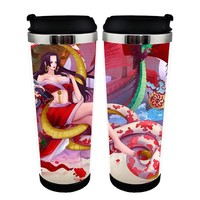 One piece Cup Stainless Steel 400ml Coffee Tea Cup One piece Beer Stein Birthday Gifts Christmas Gifts