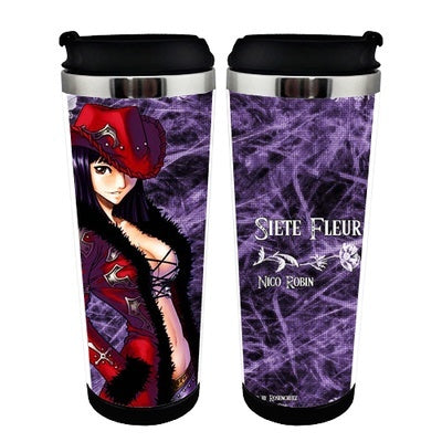 One piece Cup Stainless Steel 400ml Coffee Tea Cup One piece Beer Stein Birthday Gifts Christmas Gifts