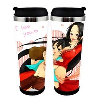 One piece Cup Stainless Steel 400ml Coffee Tea Cup One piece Beer Stein Birthday Gifts Christmas Gifts