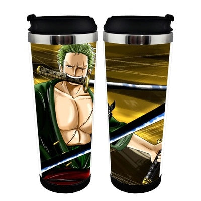 One piece Cup Stainless Steel 400ml Coffee Tea Cup One piece Beer Stein Birthday Gifts Christmas Gifts