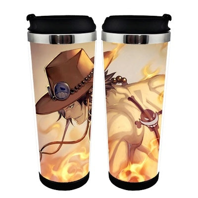 One piece Cup Luffy Stainless Steel 400ml Coffee Tea Cup One piece Beer Stein Birthday Gifts Christmas Gifts
