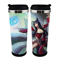 Anime League of Legends LoL Jinx Cup Stainless Steel 400ml Coffee Tea Cup LoL Beer Stein Birthday Gifts Christmas Gifts